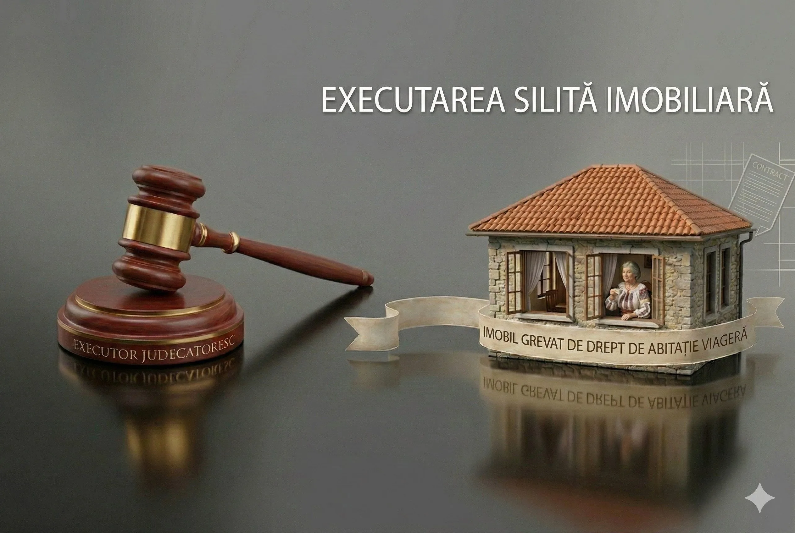 Executarea silită a imobilului grevat de un drept de abitație viageră înscris în Cartea Funciară